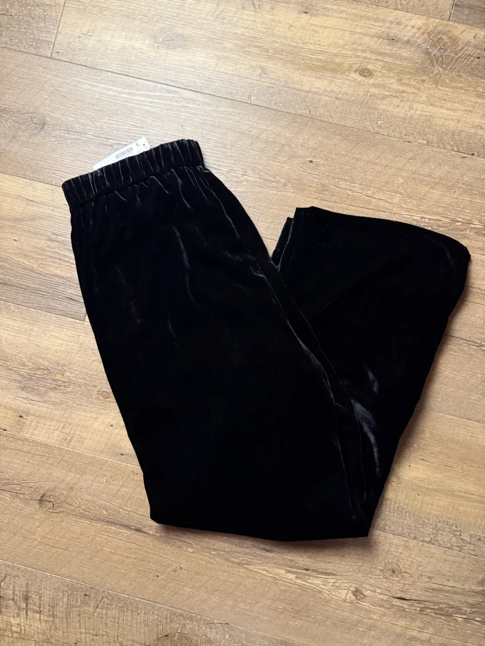 J. Crew Black Velvet Pull-On Pants